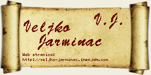 Veljko Jarminac vizit kartica